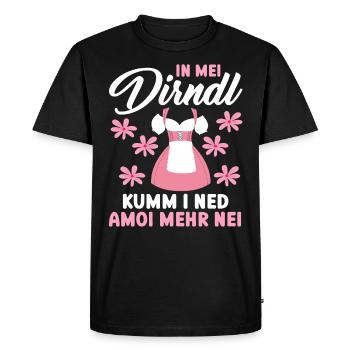 Münchner Volksfest IN MEI DIRNDL KUMM I NED AMOI - T-shirt Premium bio Homme - noir - Devant - Nico (187cm)