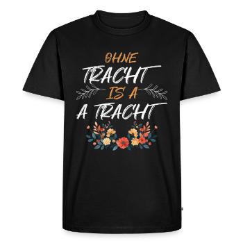 Aujourd’hui sans Dirndl Remplacement Dirndl Femmes - T-shirt Premium bio Homme - noir - Devant - Nico (187cm)
