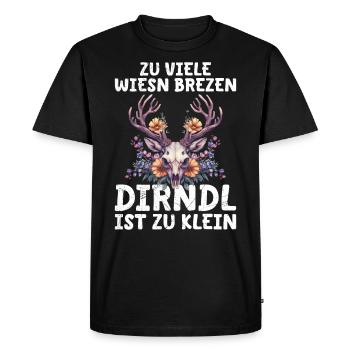Mon dirndl ne convient plus au dirndl de remplacement - T-shirt Premium bio Homme - noir - Devant - Nico (187cm)