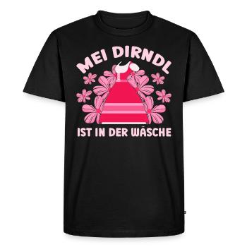 Dirndl Münchner Volksfest MEI DIRNDL EST DANS LE - T-shirt Premium bio Homme - noir - Devant - Nico (187cm)