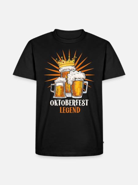 King Legend Beer Drinker - Men's Premium Organic T-Shirt - black