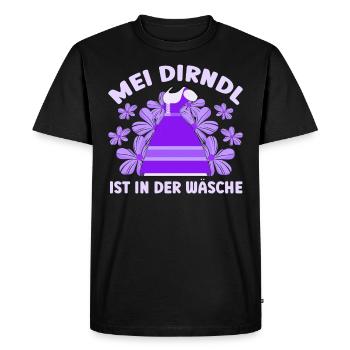 Dirndl Münchner Volksfest MEI DIRNDL EST DANS LE - T-shirt Premium bio Homme - noir - Devant - Nico (187cm)