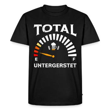 Beer Empty totally undergersted Beer Refill - Men's Premium Organic T-Shirt - black - Front - Nico (187cm)