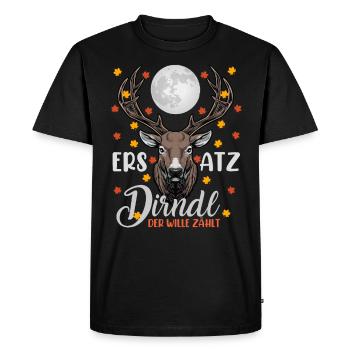 REMPLAÇANT DIRNDL, LA VOLONTÉ COMPTE Drôle Munich - T-shirt Premium bio Homme - noir - Devant - Nico (187cm)