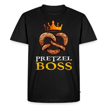 Bretzel Bretzel King Bretzel bavarois - T-shirt Premium bio Homme - noir - Devant - Nico (187cm)