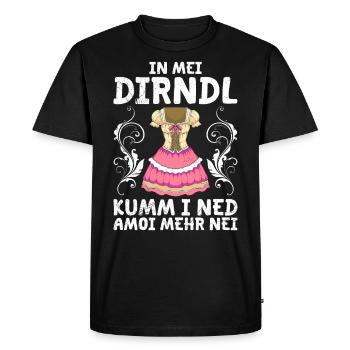 Mon dirndl ne convient plus au dirndl de remplacement - T-shirt Premium bio Homme - noir - Devant - Nico (187cm)