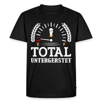 Beer Empty Beer Refill Fuel Gauge Beer - Men's Premium Organic T-Shirt - black - Front - Nico (187cm)