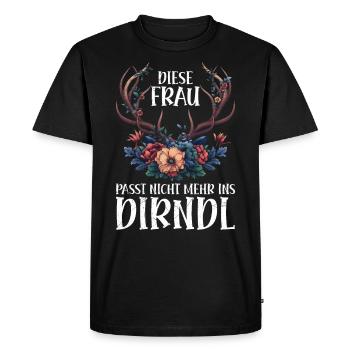 Mon dirndl ne convient plus au dirndl de remplacement - T-shirt Premium bio Homme - noir - Devant - Nico (187cm)