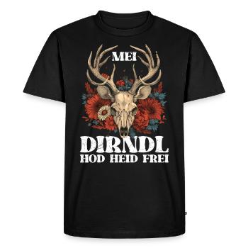 Mon dirndl a gratuit costume traditionnel pour femmes aujourd’hui - T-shirt Premium bio Homme - noir - Devant - Nico (187cm)