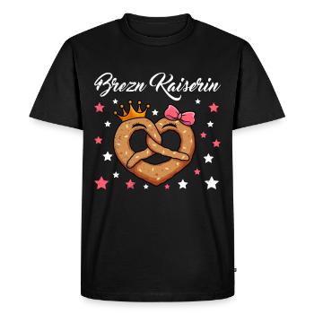 Pretzel Queen Pretzel Queen Bavarian Woman - Men's Premium Organic T-Shirt - black - Front - Nico (187cm)