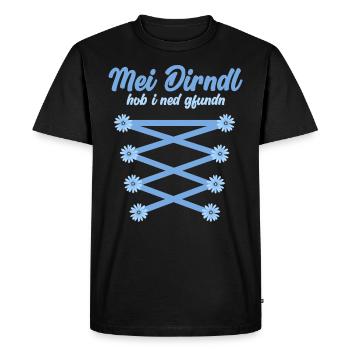 Münchner Volksfest MEI DIRNDL HOB I NED GFUNDDEN - T-shirt Premium bio Homme - noir - Devant - Nico (187cm)