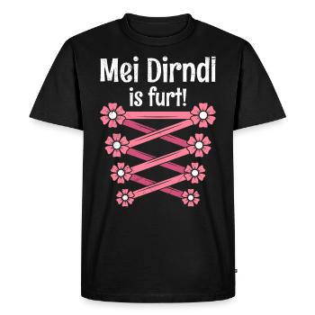 Mein Dirndl is furt Ersatzdirndl Trachten - T-shirt Premium bio Homme - noir - Devant - Nico (187cm)