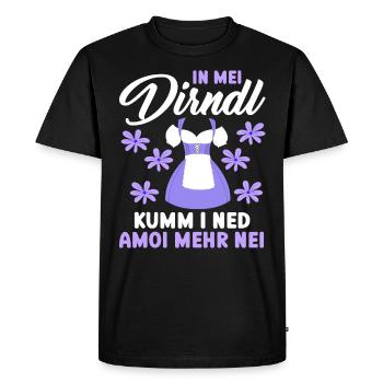 Münchner Volksfest IN MEI DIRNDL KUMM I NED AMOI - T-shirt Premium bio Homme - noir - Devant - Nico (187cm)