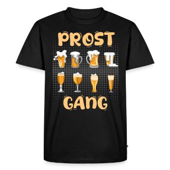 Cheers Gang Cheers Party Beer Drinkers - Men's Premium Organic T-Shirt - black - Front - Nico (187cm)