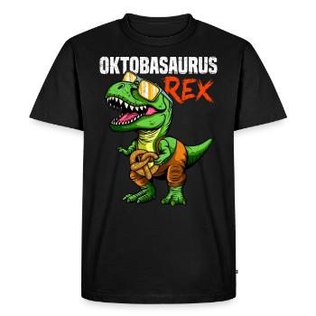 Oktobasaurus Rex Pretzelrex Pretzelsaurus - T-shirt Premium bio Homme - noir - Devant - Nico (187cm)