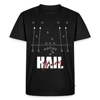 Hail Mary American Football Play - Men's Premium Organic T-Shirt - black - Front - Nico (187cm)