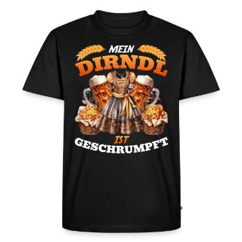 Festival folklorique de Munich MY DIRNDL A RÉTRÉCI - T-shirt Premium bio Homme - noir - Devant - Nico (187cm)