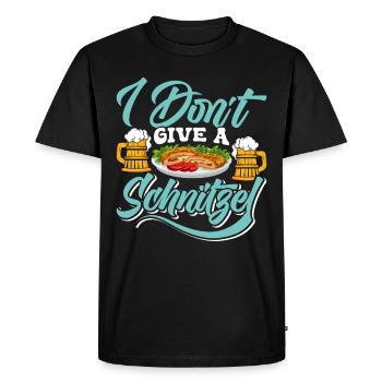 Münchner Volksfest I DON’T GIVE A SCHNITZEL Lustig - T-shirt Premium bio Homme - noir - Devant - Nico (187cm)