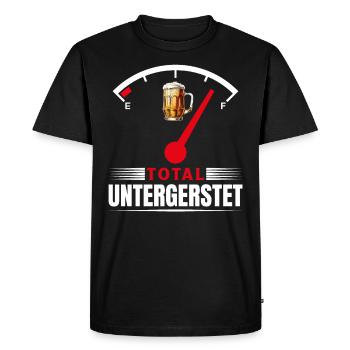 Festival folklorique de Munich TOTAL UNTERGERSTET Funny - T-shirt Premium bio Homme - noir - Devant - Nico (187cm)