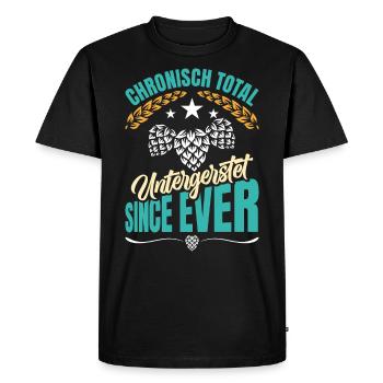 Festival folklorique de Munich CHRONIQUEMENT TOTALEMENT SOUS-ESTIMÉ - T-shirt Premium bio Homme - noir - Devant - Nico (187cm)