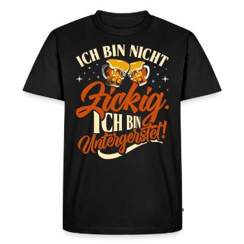 Festival folklorique de Munich AM NOT UNDERMATED - T-shirt Premium bio Homme - noir - Devant - Nico (187cm)