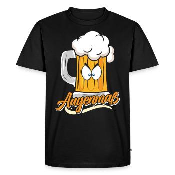 Munich Folk Festival AUGENMAẞ Funny Beer Tent - Men's Premium Organic T-Shirt - black - Front - Nico (187cm)