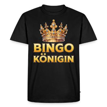BINGO QUEEN Bingo Player Bingo Lover - Men's Premium Organic T-Shirt - black - Front - Nico (187cm)