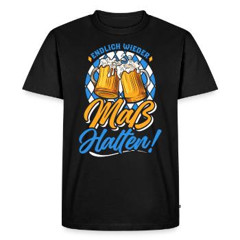 Festival folklorique de Munich MEASURE Funny Men - T-shirt Premium bio Homme - noir - Devant - Nico (187cm)
