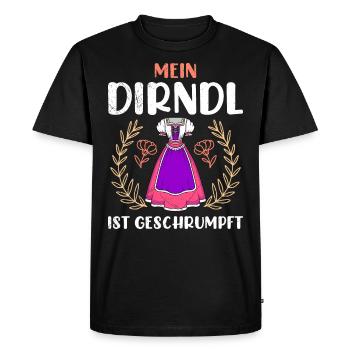 Dirndl zu klein Trachtenshirt Damen Trachten Dirndl - T-shirt Premium bio Homme - noir - Devant - Nico (187cm)