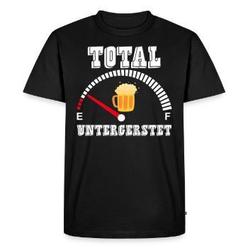 Festival folklorique de Munich TOTAL UNTERGERSTET Funny - T-shirt Premium bio Homme - noir - Devant - Nico (187cm)