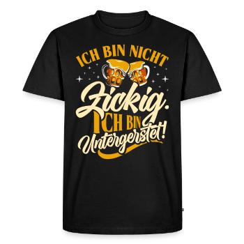 Festival folklorique de Munich AM NOT UNDERMATED - T-shirt Premium bio Homme - noir - Devant - Nico (187cm)