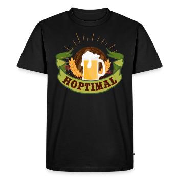 Munich Folk Festival HOPTIMAL Funny Beer Fan - T-shirt Premium bio Homme - noir - Devant - Nico (187cm)