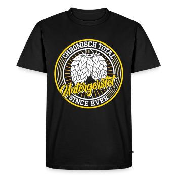 Tente à bière Munich Folk Festival UNTERGERSTET Lustig - T-shirt Premium bio Homme - noir - Devant - Nico (187cm)