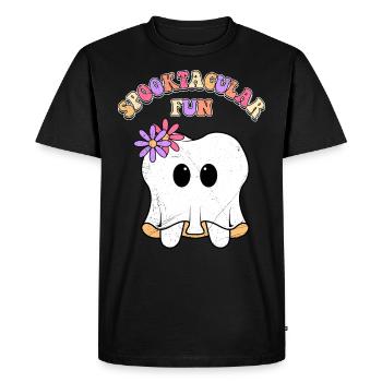 Fête d’Halloween SPUK-TACULAR FUN Drôle - T-shirt Premium bio Homme - noir - Devant - Nico (187cm)