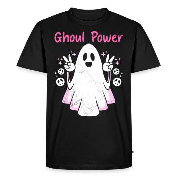 Halloween Costume Kids GHOST POWER Girls - Men's Premium Organic T-Shirt - black - Front - Nico (187cm)