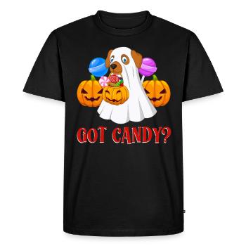 Costume d’Halloween Enfants VOUS AVEZ DES BONBONS ? Amusement - T-shirt Premium bio Homme - noir - Devant - Nico (187cm)