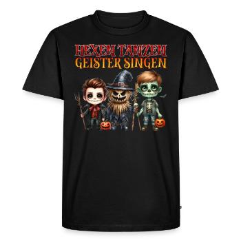 Costume d’Halloween SORCIÈRES DANSE FANTÔMES CHANT - T-shirt Premium bio Homme - noir - Devant - Nico (187cm)