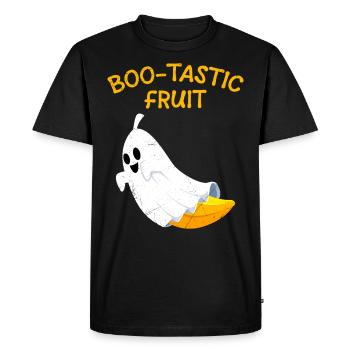 Halloween Party BOO-TASTIC FRUIT Funny Bananas - Men's Premium Organic T-Shirt - black - Front - Nico (187cm)