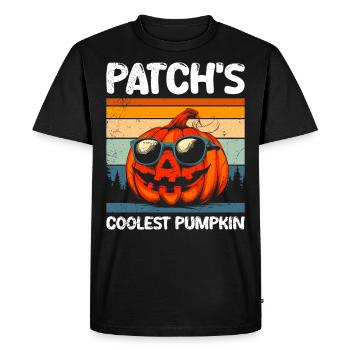 Costume d’Halloween Enfants PATCH’S COOLEST PUMPKIN - T-shirt Premium bio Homme - noir - Devant - Nico (187cm)