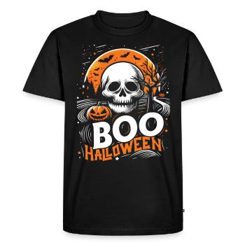 Halloween Costume BOO HALLOWEEN Spooky - T-shirt Premium bio Homme - noir - Devant - Nico (187cm)