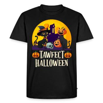 Halloween Fille TAWFECT HALLOWEEN Drôle - T-shirt Premium bio Homme - noir - Devant - Nico (187cm)