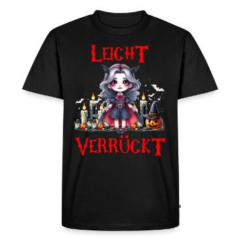 Halloween SLIGHTLY CRAZY Halloween Party - Men's Premium Organic T-Shirt - black - Front - Nico (187cm)