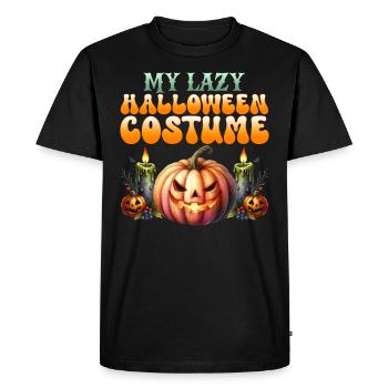 Halloween MY LAZY HALLOWEEN COSTUME Enfants - T-shirt Premium bio Homme - noir - Devant - Nico (187cm)