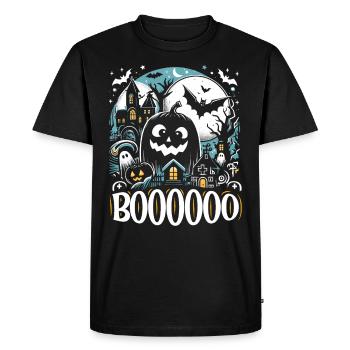 Costume d’Halloween Enfants BOOOOO Drôle Halloween - T-shirt Premium bio Homme - noir - Devant - Nico (187cm)