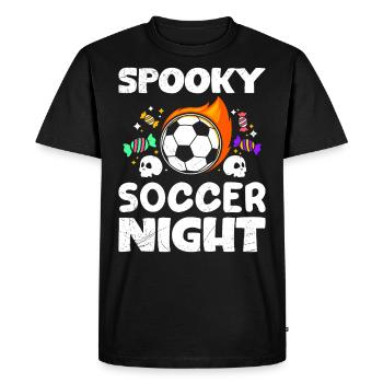 Costume d’Halloween SPOOKY SOCCER NIGHT Fan de football - T-shirt Premium bio Homme - noir - Devant - Nico (187cm)