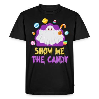 Fête d’Halloween SHOW ME CANDY Costume d’Halloween - T-shirt Premium bio Homme - noir - Devant - Nico (187cm)