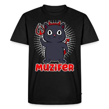 Halloween Costume Kids MUZIFER Funny - Men's Premium Organic T-Shirt - black - Front - Nico (187cm)