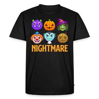 Costume d’Halloween Enfants SPOOKY NIGHT Drôle - T-shirt Premium bio Homme - noir - Devant - Nico (187cm)