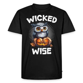 Costume d’Halloween Enfants WICKED WISE Spooky - T-shirt Premium bio Homme - noir - Devant - Nico (187cm)