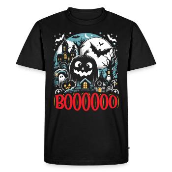 Costume d’Halloween Enfants BOOOOO Drôle Halloween - T-shirt Premium bio Homme - noir - Devant - Nico (187cm)
